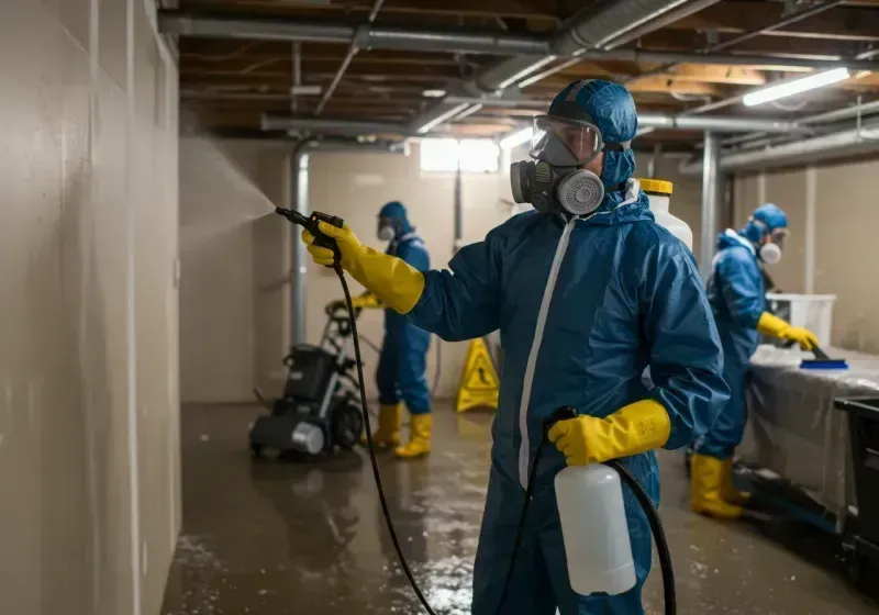 Basement Sanitization and Antimicrobial Treatment process in Essex County, NJ